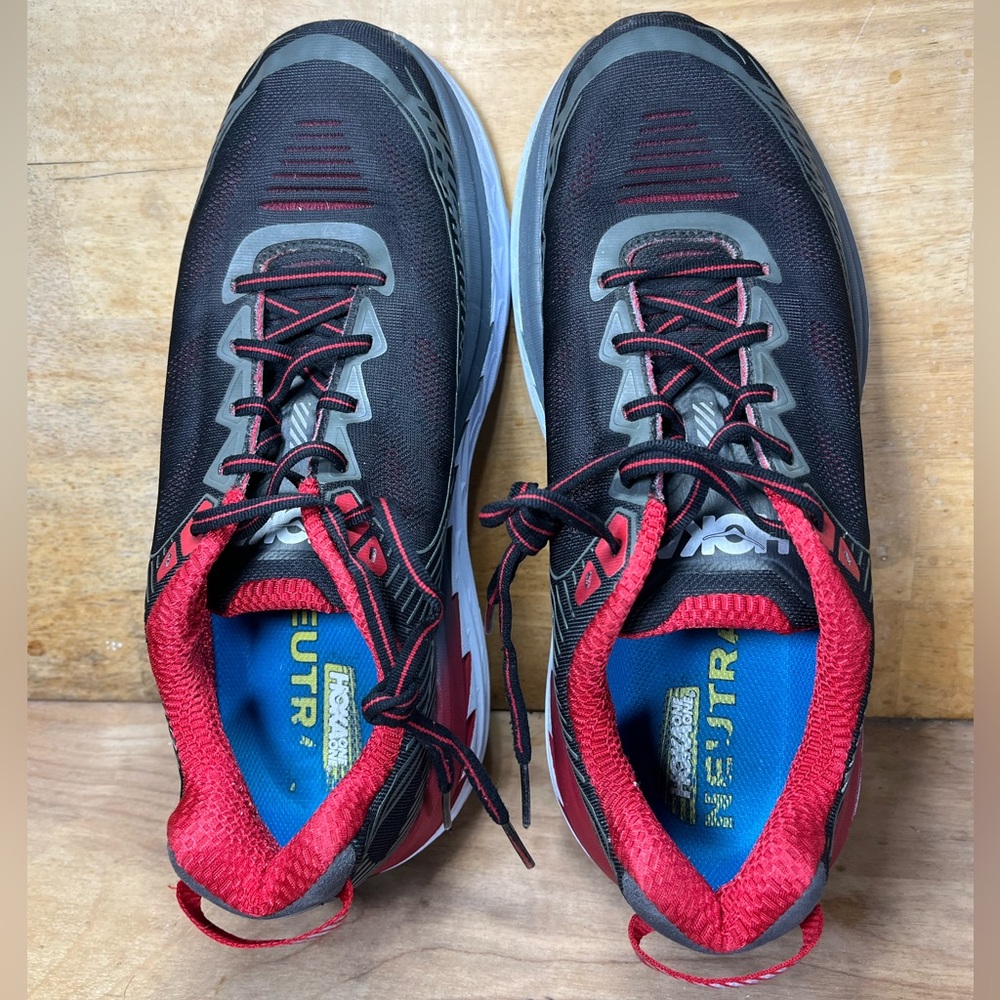 Hoka One One Bondi 5 Mens Size 10 Wide Running Shoes Sneakers Black Gray - Picture 6 of 9